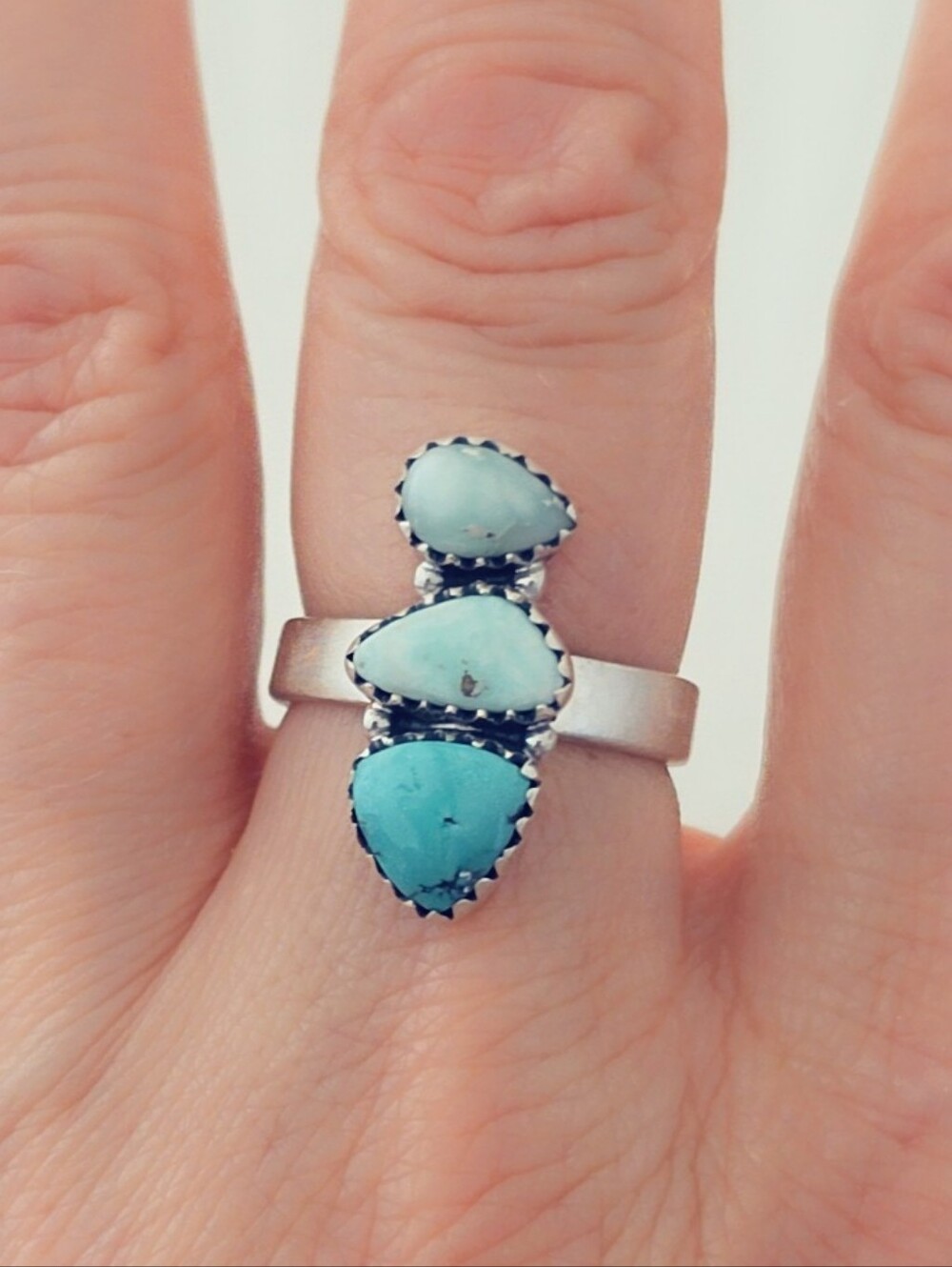 Turquoise 925 Sterling Silver Gemstone Ring